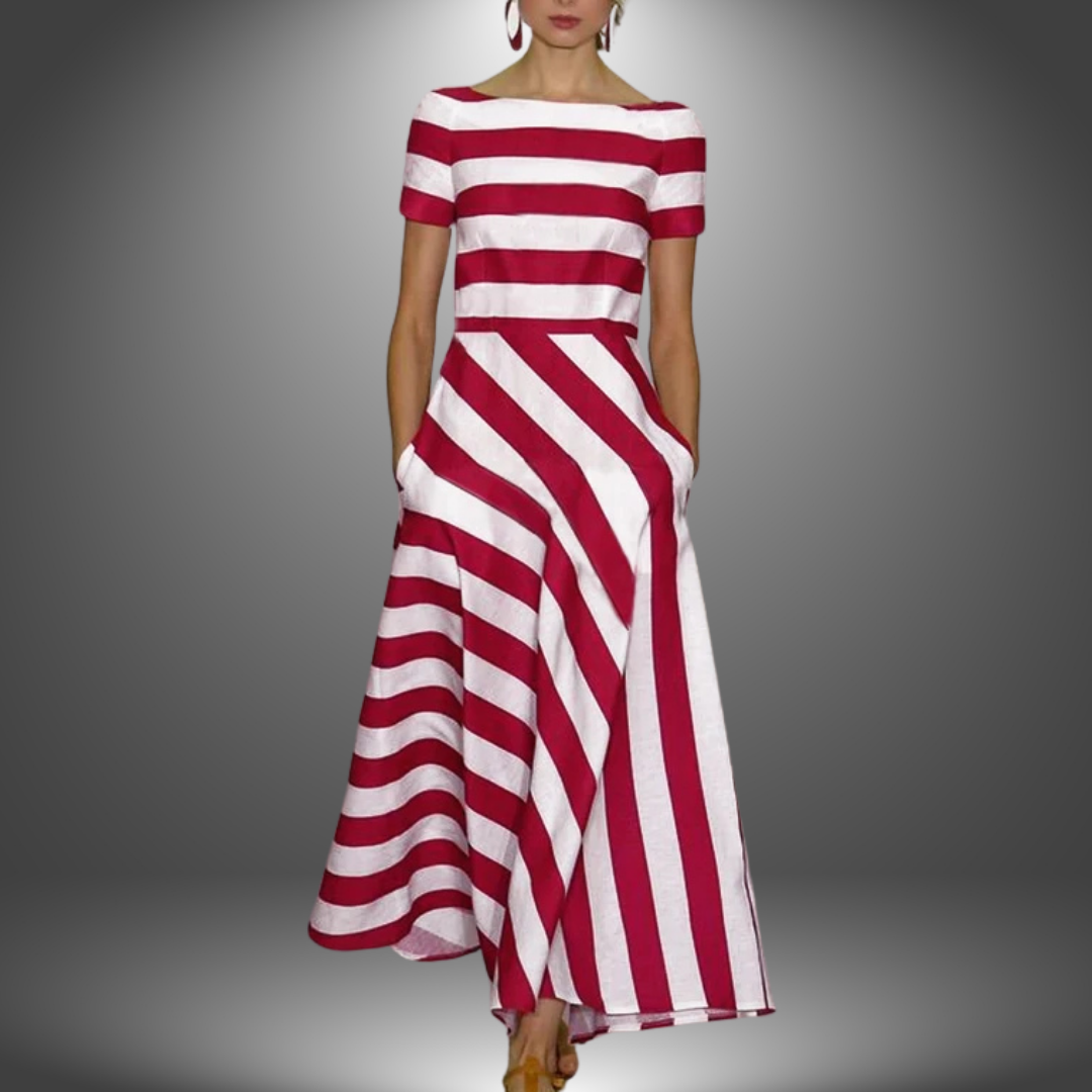 MIA | STRIPED MIDI DRESS