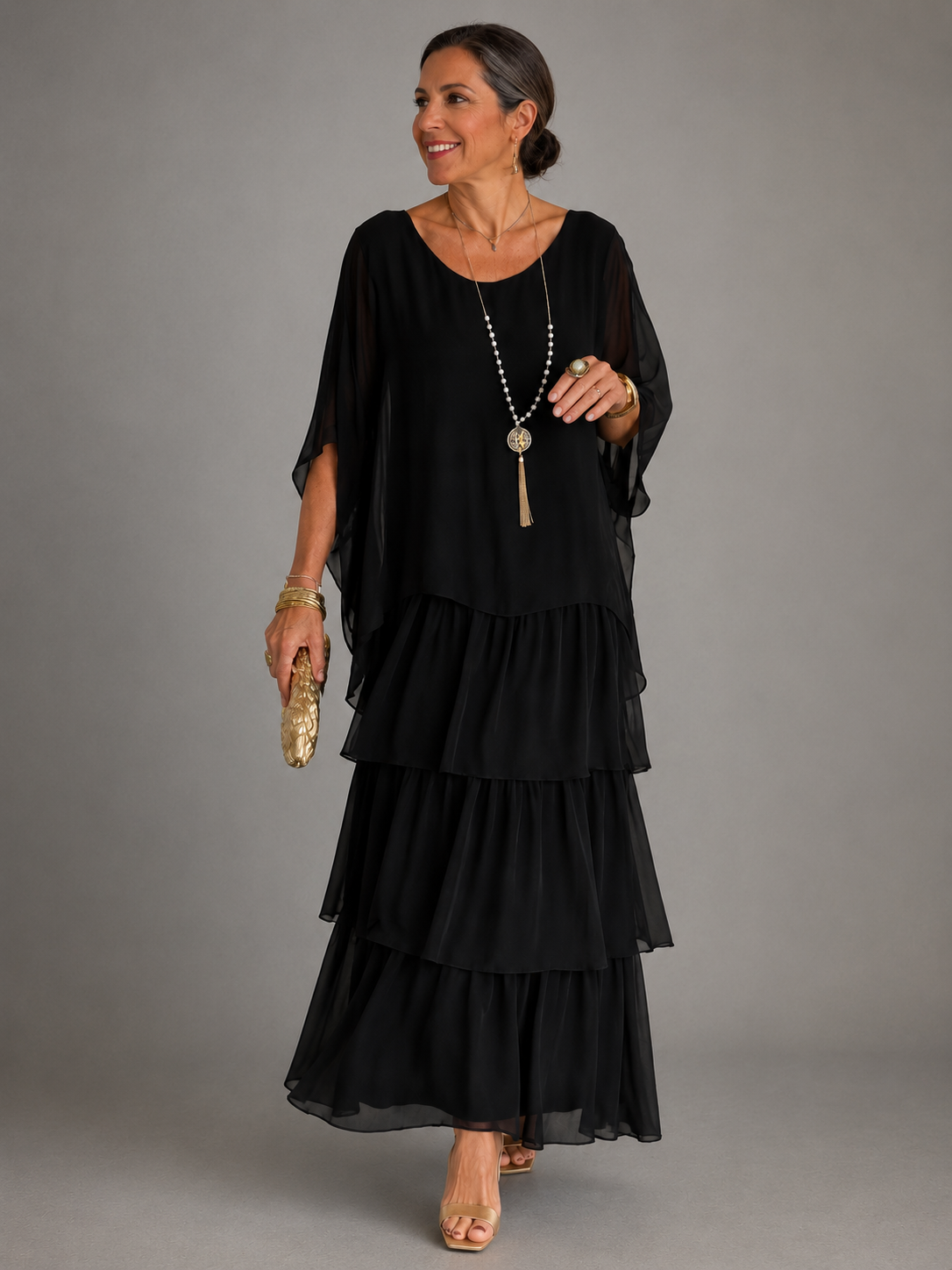 Olivia | Elegant Flowing Maxi Dress