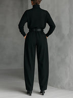 Lisa™ | Black 2-Piece Set with Belt