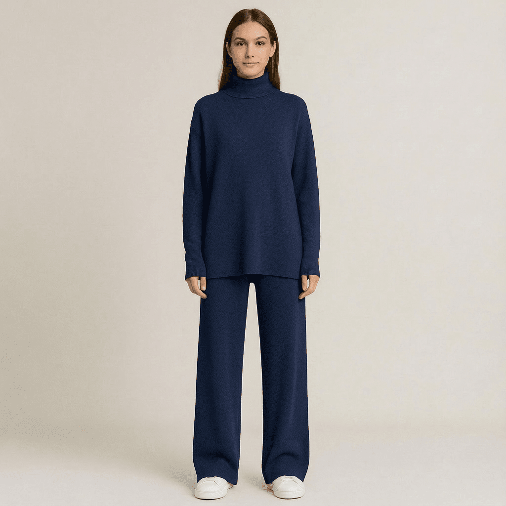 Lov Knit Turtleneck Top & Pants Set